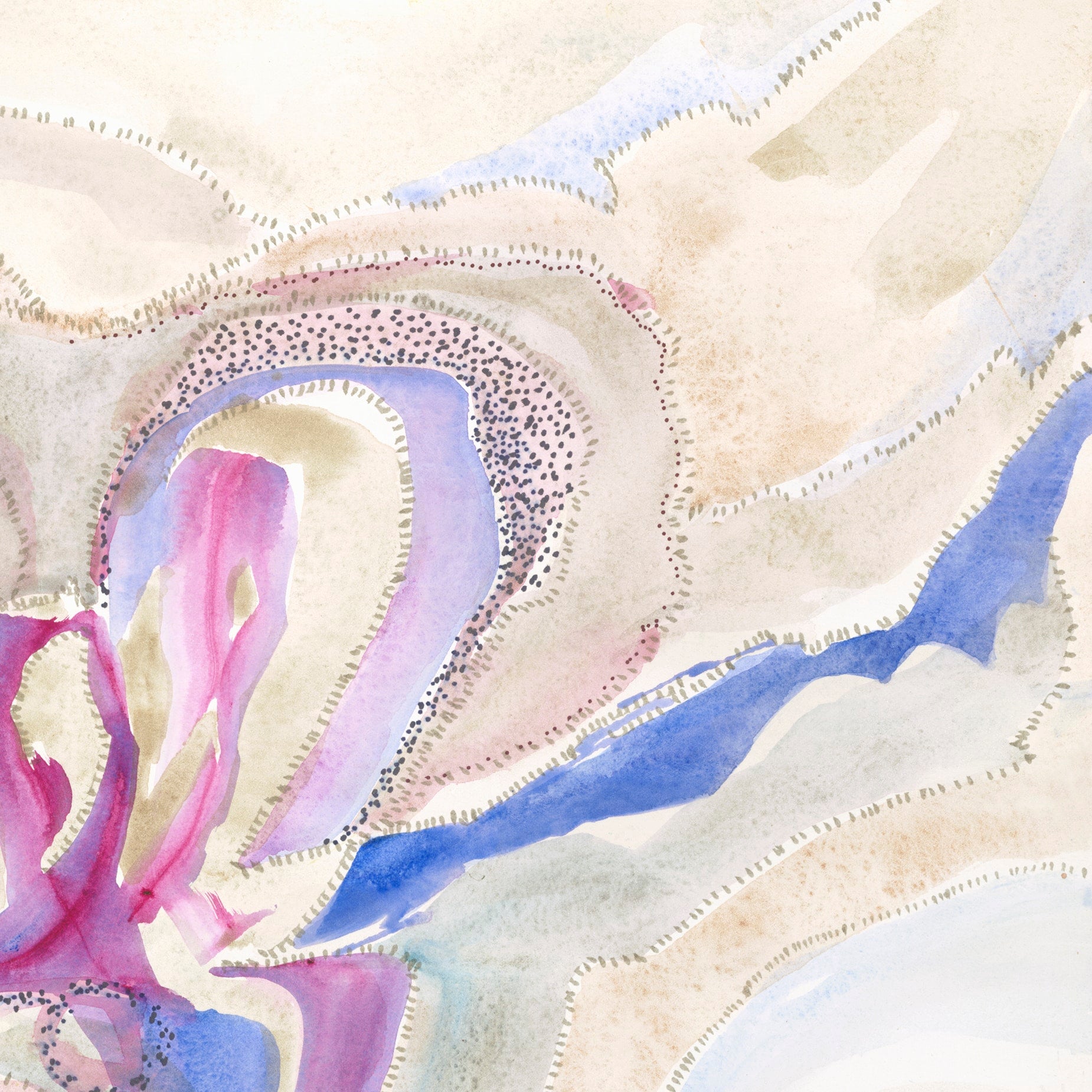 "Love's Expansion" 2020 | Original Painting 18 x 24 inches Watercolor, iridescent and metallic media on smooth Arches paperboard, imported from France. image 2