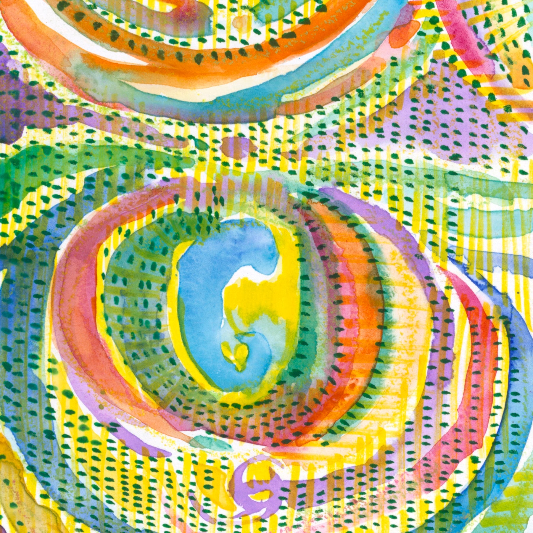 "Soft Sunlight"  2020  |  Original Painting 18 x 6 Watercolor on Rough Arches Paper image 1