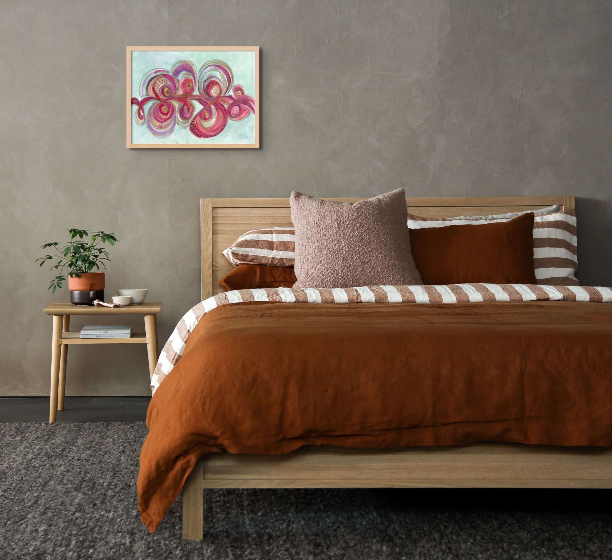 "Remembering" 2020  |  Original Painting 18 x 24 inches Watercolor, Iridescent and Metallic media on smooth Arches paper, imported from France image 2