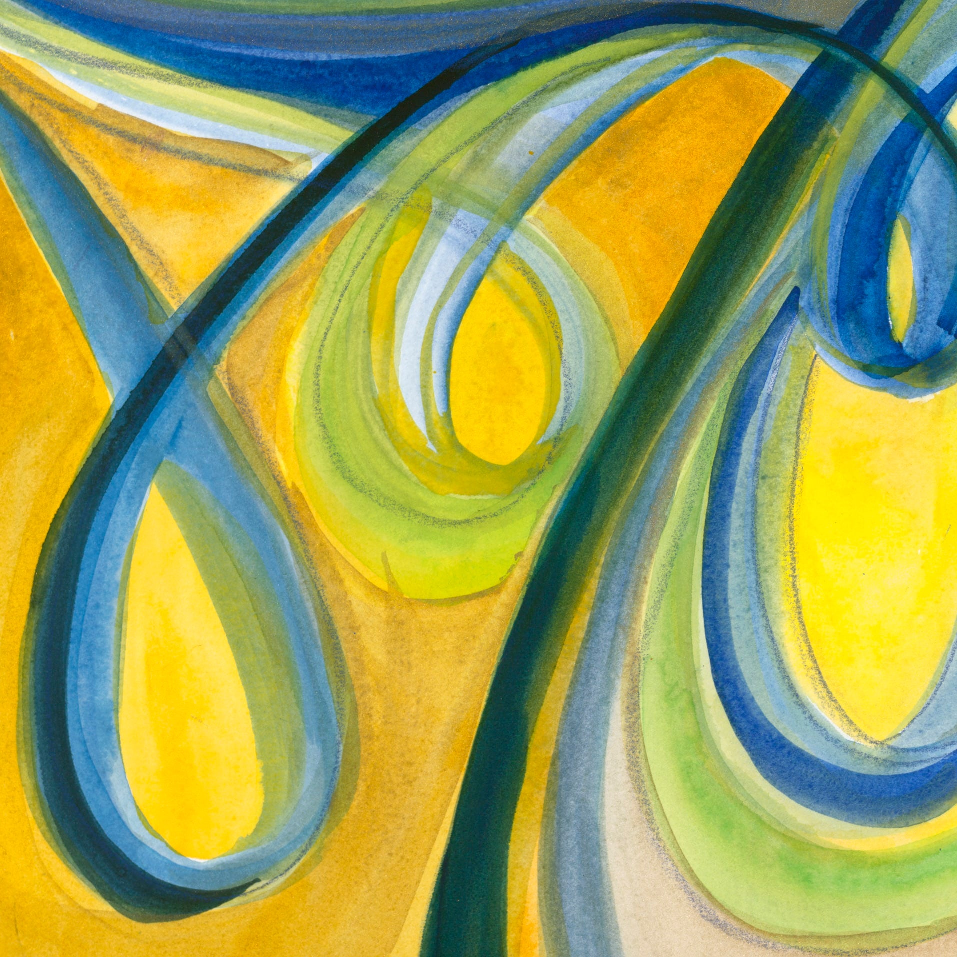 "Love Light" 2020  |  Original Painting 18 x 24 inches Watercolor, iridescent and metallic media on smooth Arches paperboard, imported from France. image 1