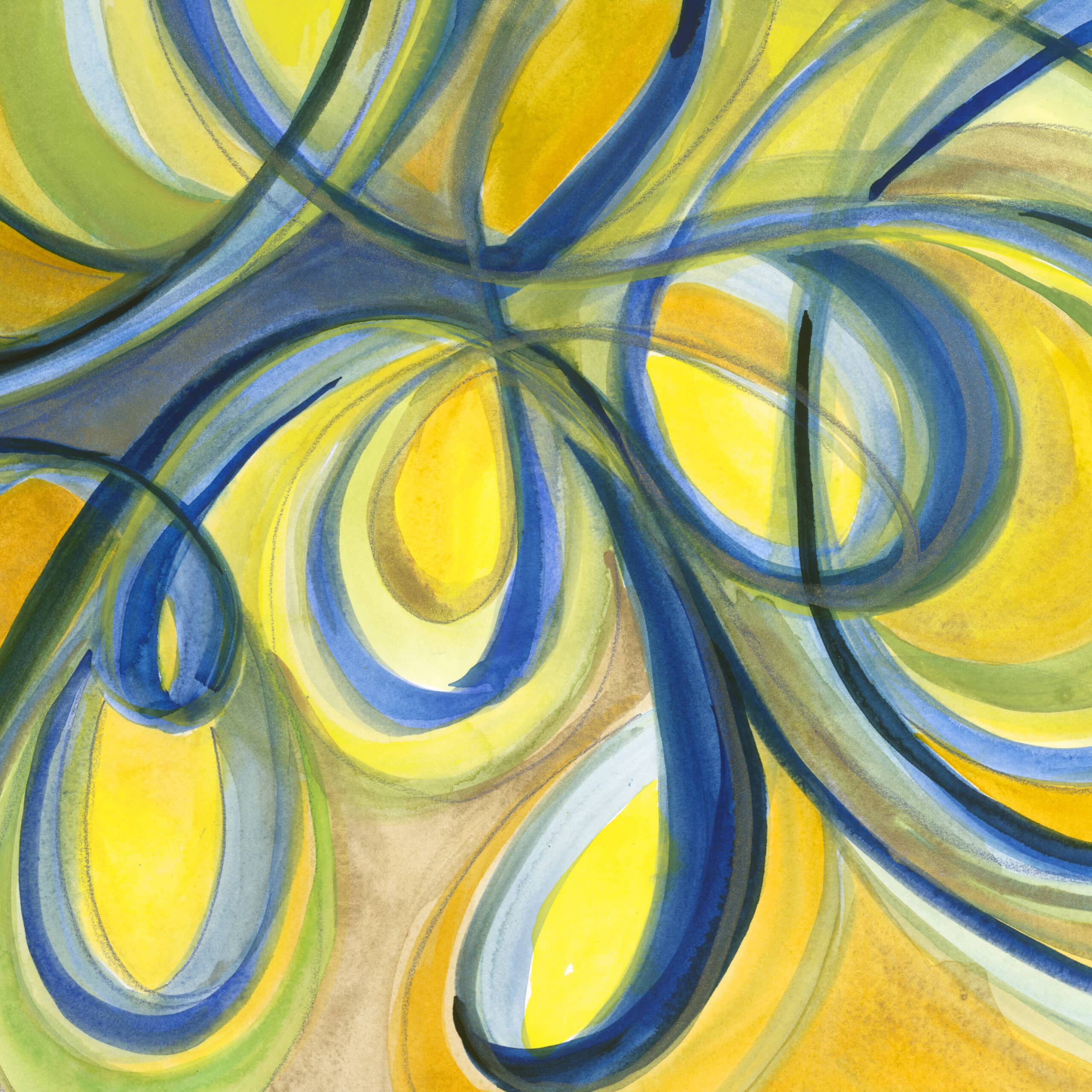 "Love Light" 2020  |  Original Painting 18 x 24 inches Watercolor, iridescent and metallic media on smooth Arches paperboard, imported from France. image 3