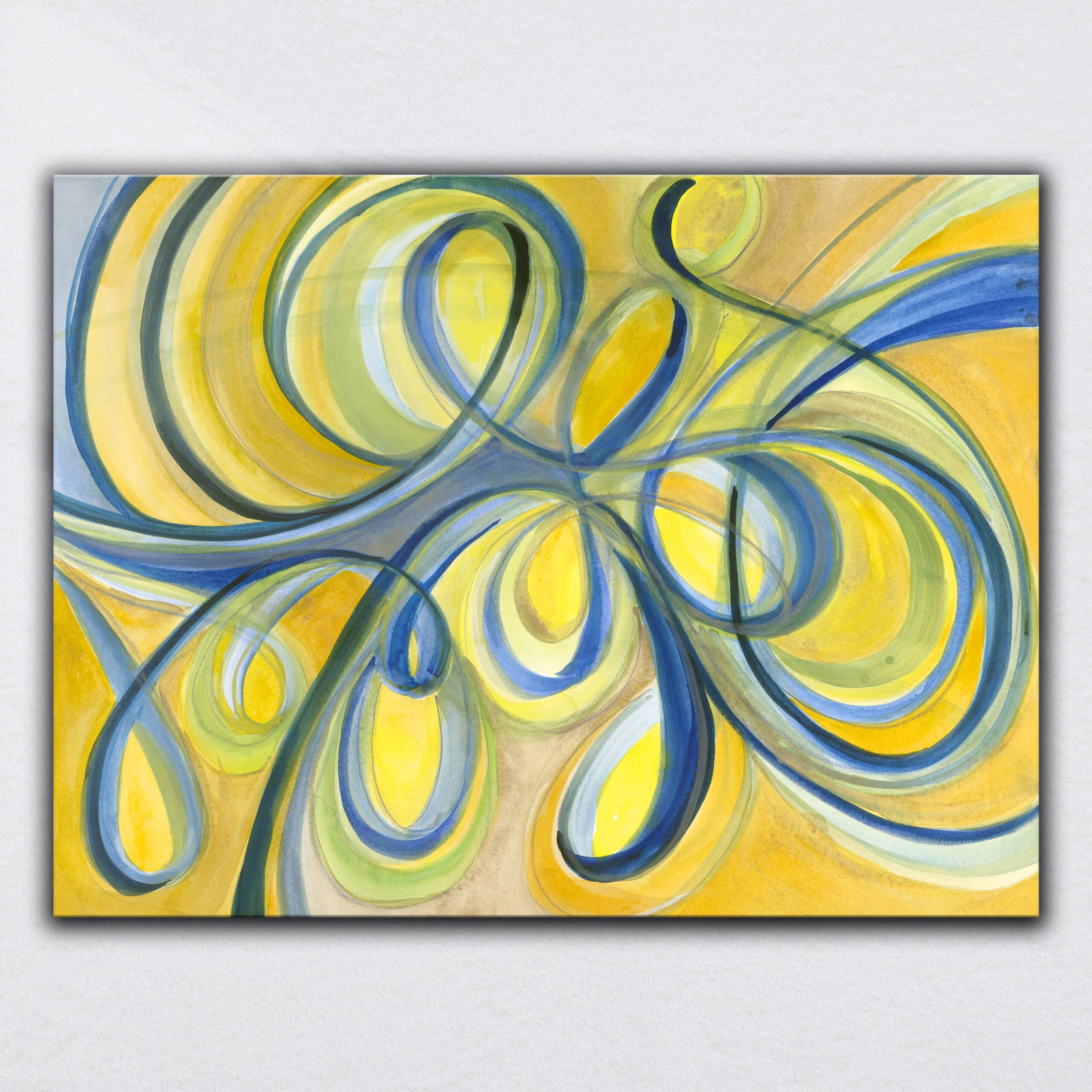 "Love Light" 2020  |  Original Painting 18 x 24 inches Watercolor, iridescent and metallic media on smooth Arches paperboard, imported from France. image 0