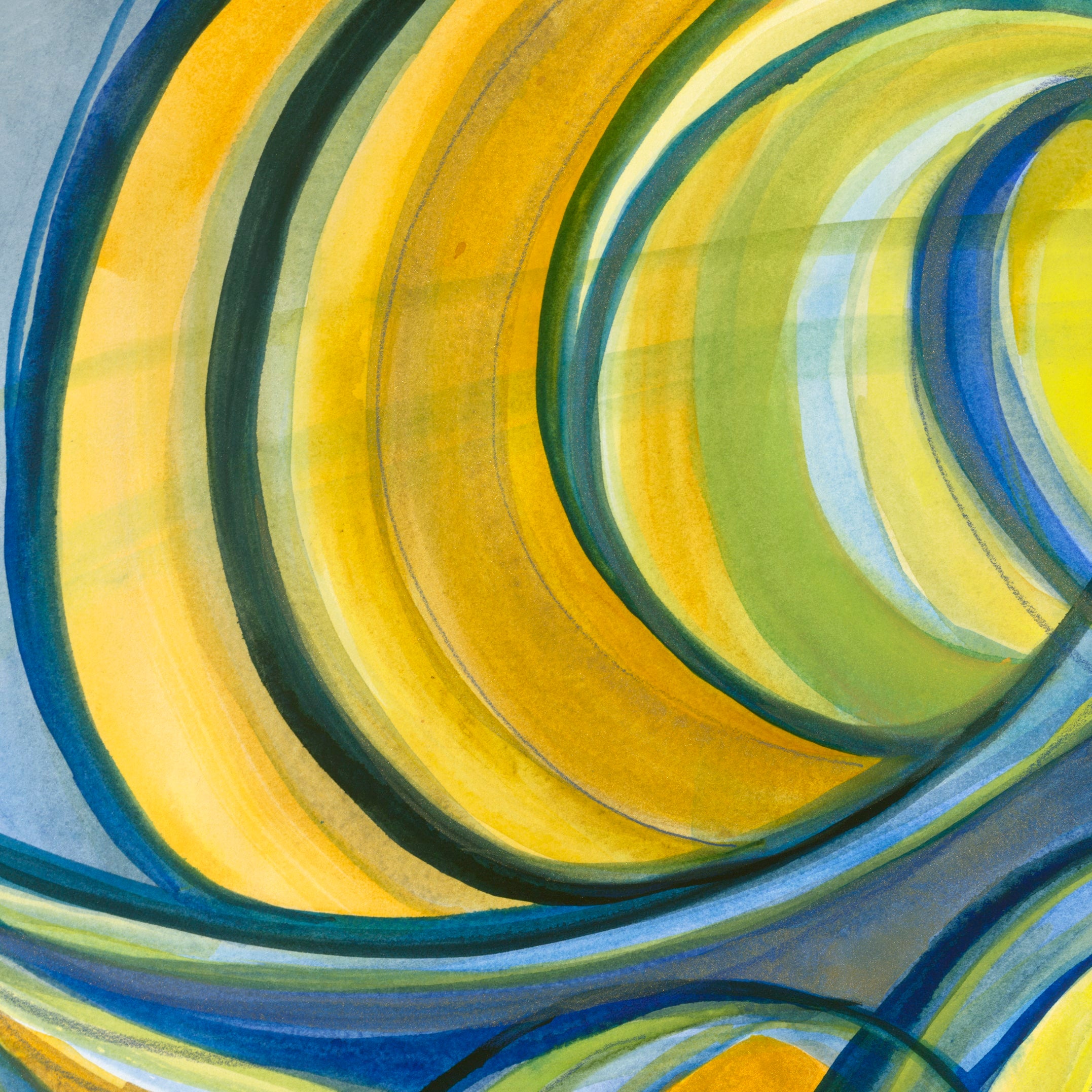 "Love Light" 2020  |  Original Painting 18 x 24 inches Watercolor, iridescent and metallic media on smooth Arches paperboard, imported from France. image 8